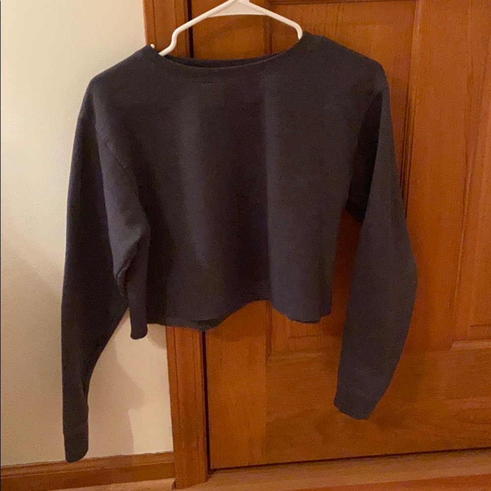 Hanes cropped sweat shirt